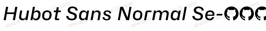 Hubot Sans Normal Se字体转换